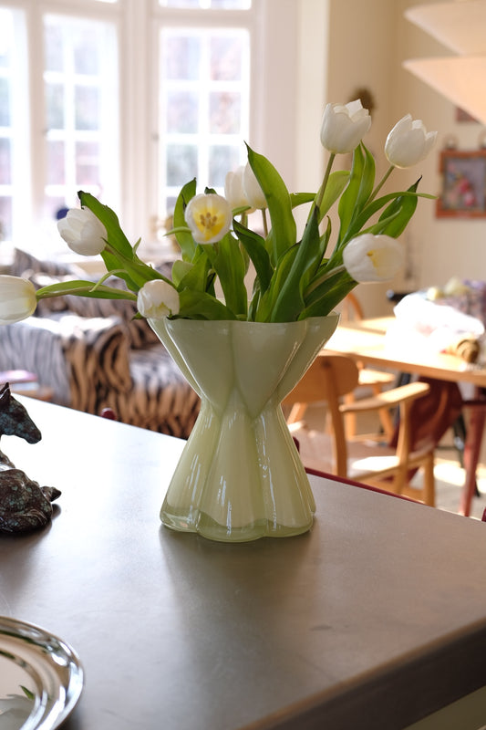 Vase • Glas • Tulipan • Lime