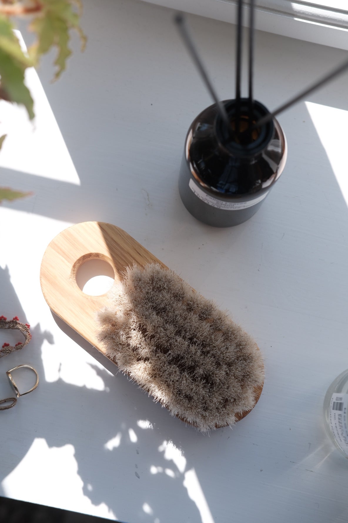 Bath brush • 17 cm • Oak &amp; Horsehair 