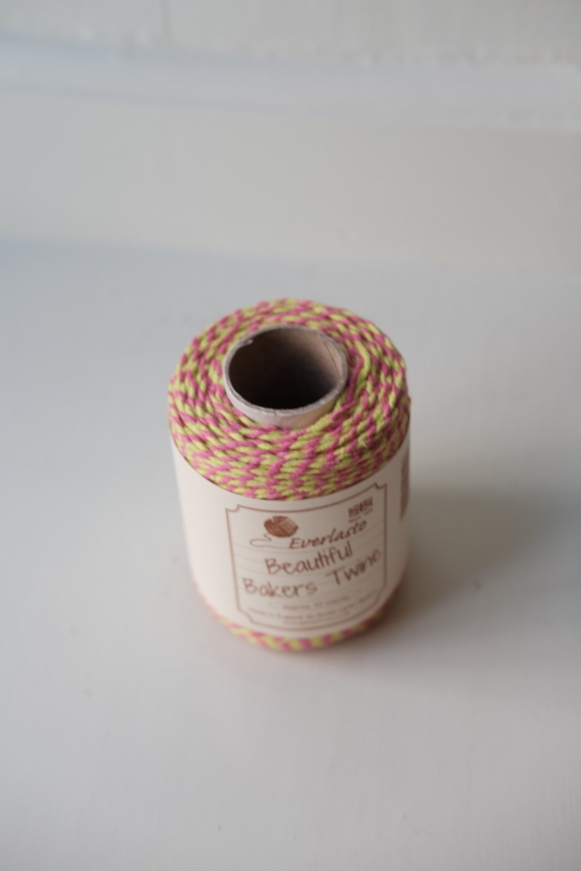 Gavebånd • Bakers Twine • 50m • Gul & Lyserød