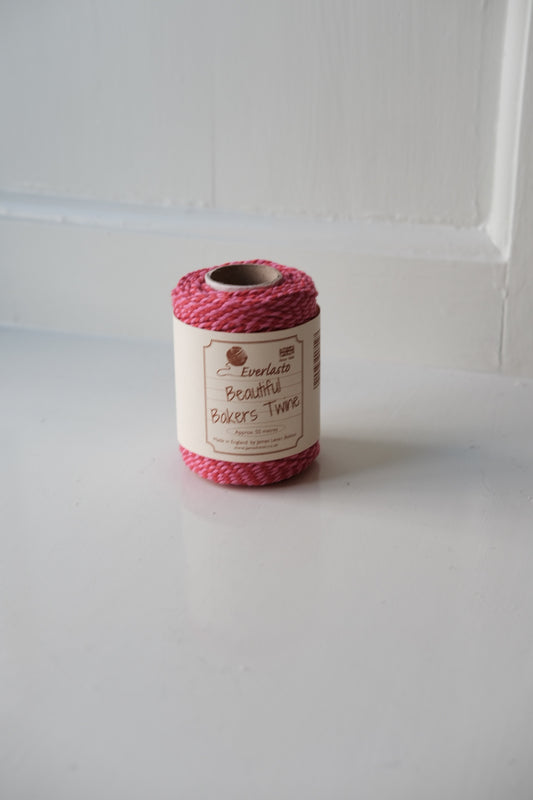 Gavebånd • Bakers Twine • 50m • Rød & Lyserød