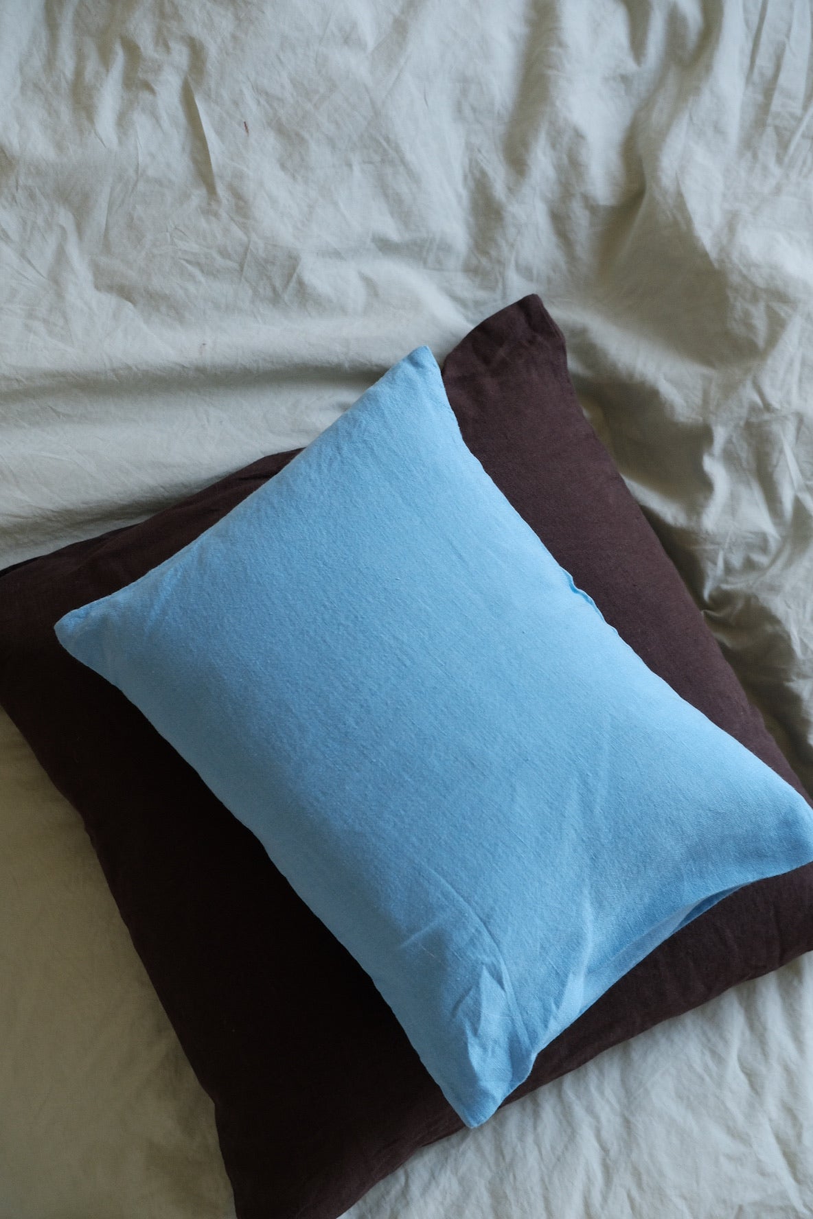 Flax pillow • 30x40 • Bleu Atlantique • Blue