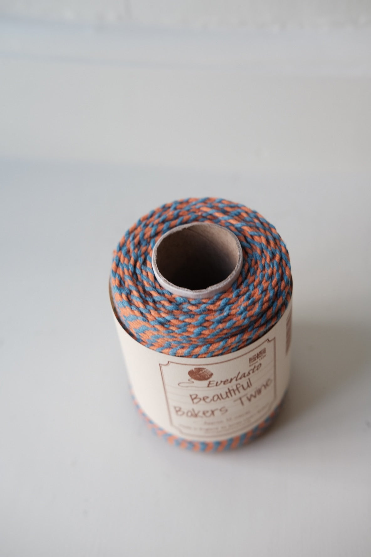 Gavebånd • Bakers Twine • 50m • Lyseblå & Orange