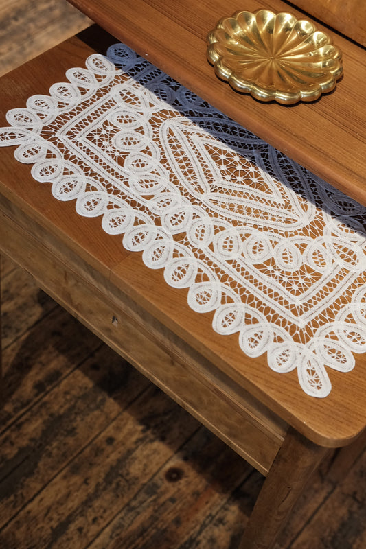 Placemat • Lace • Flower • Cream