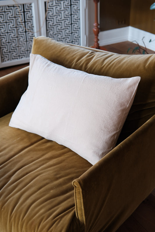 Flax pillow • 50x70 cm • Brown