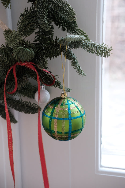 Christmas decorations • Ball • Candy-striped ball • 1 pc