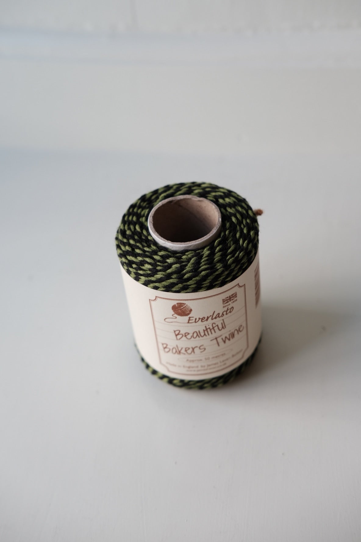 Gavebånd • Bakers Twine • 50m • Sort & Grøn