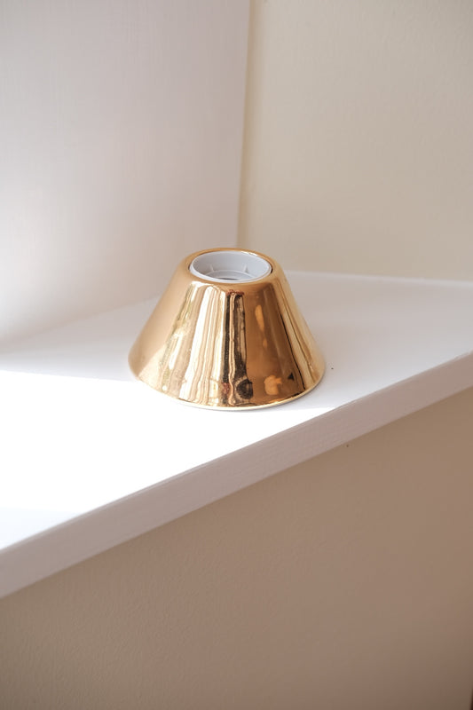 Porcelain lamp • Gold plated