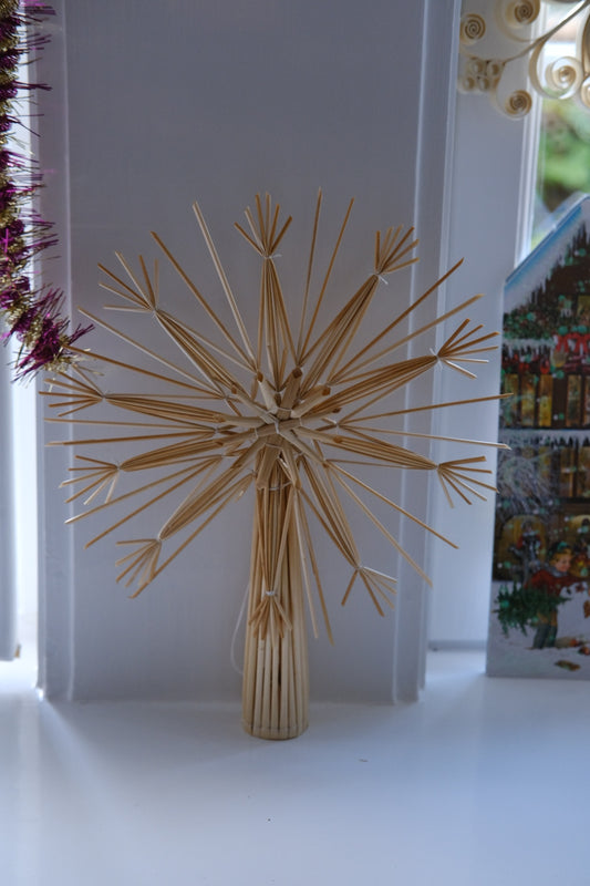 Christmas decorations • Top star • Straw