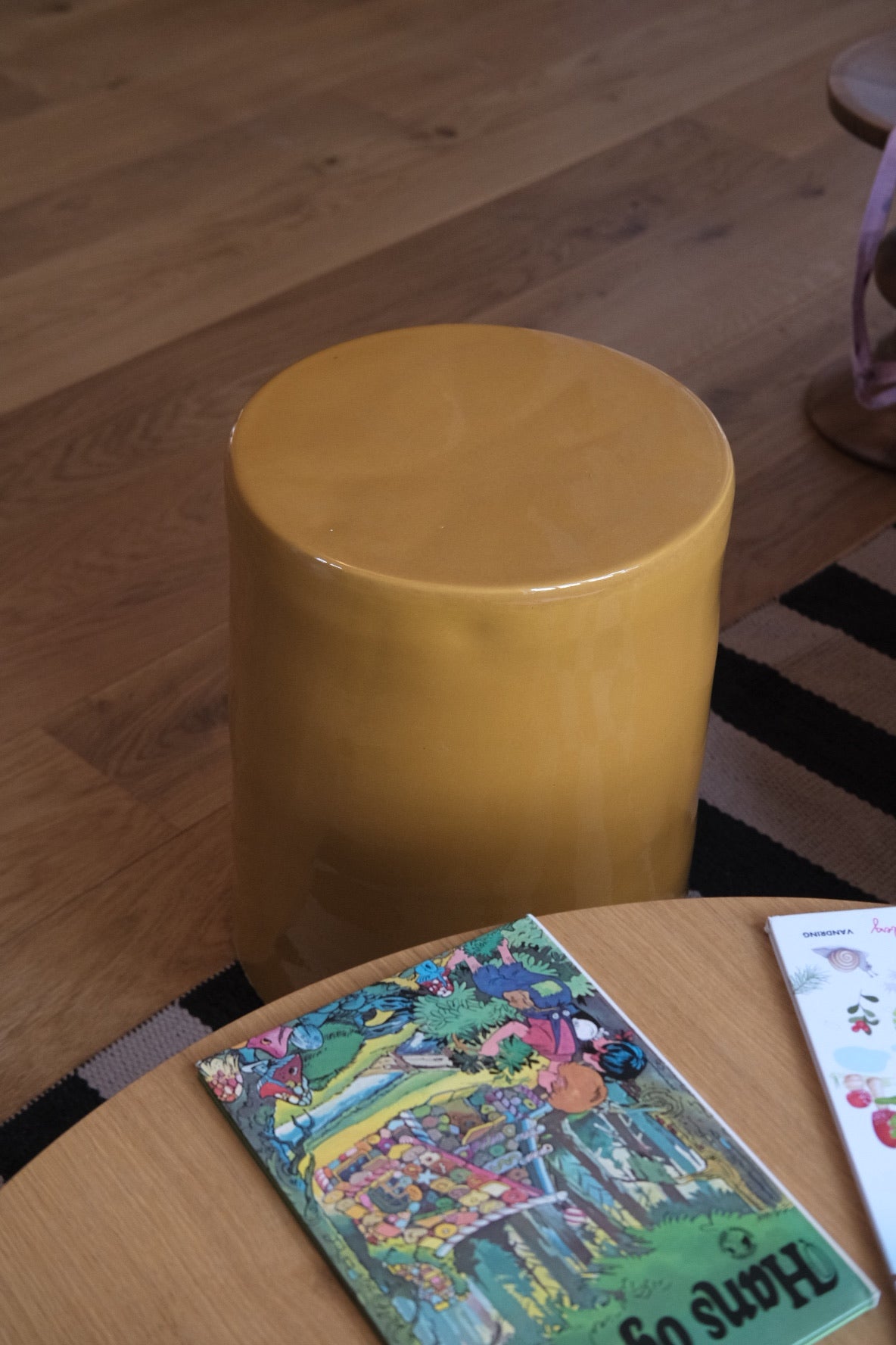 Stool • Danish Elm • Yellow 