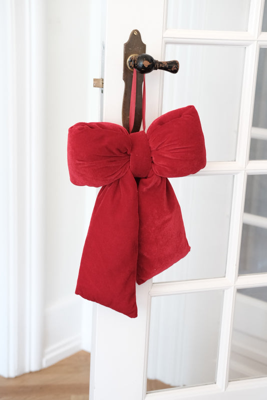 Velor Bow • Red • 40 cm