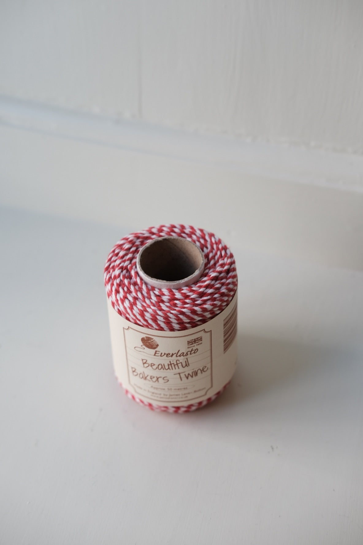 Gavebånd • Bakers Twine • 50m • Rød & Hvid