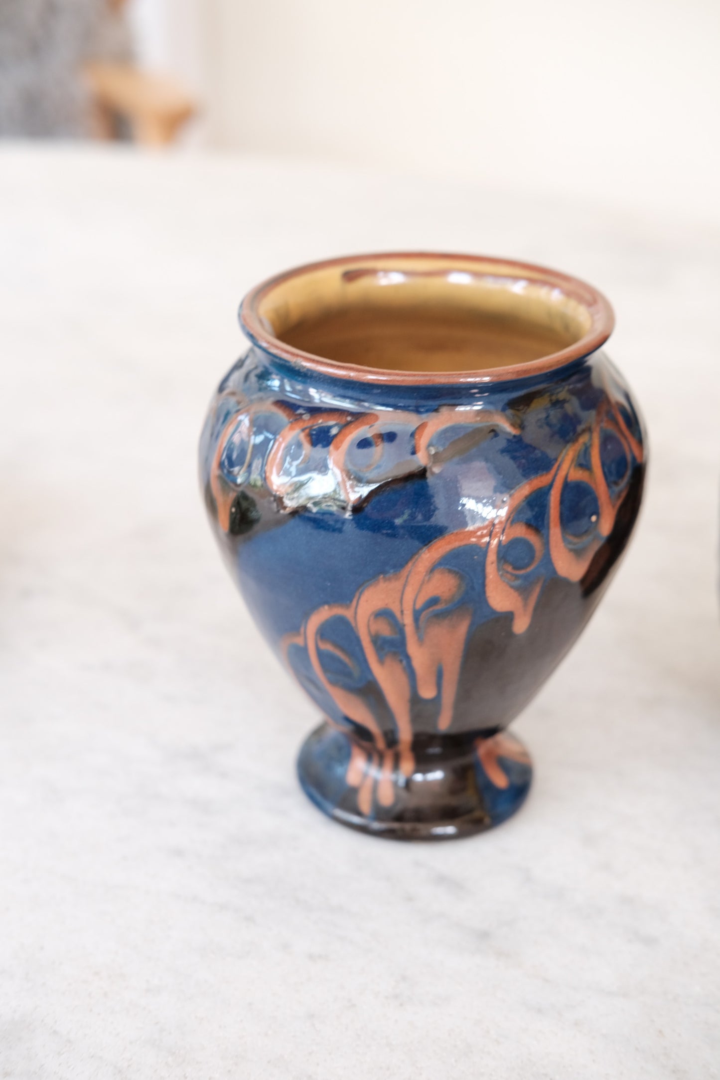 Vintage • Vase • Ceramic • Bicycle