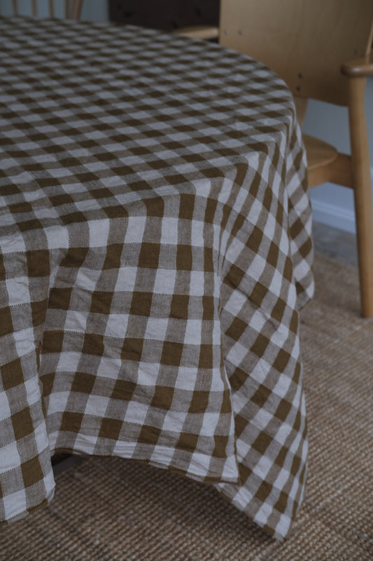 Tablecloth • Linen • 170 x 240 cm • Yellow Check