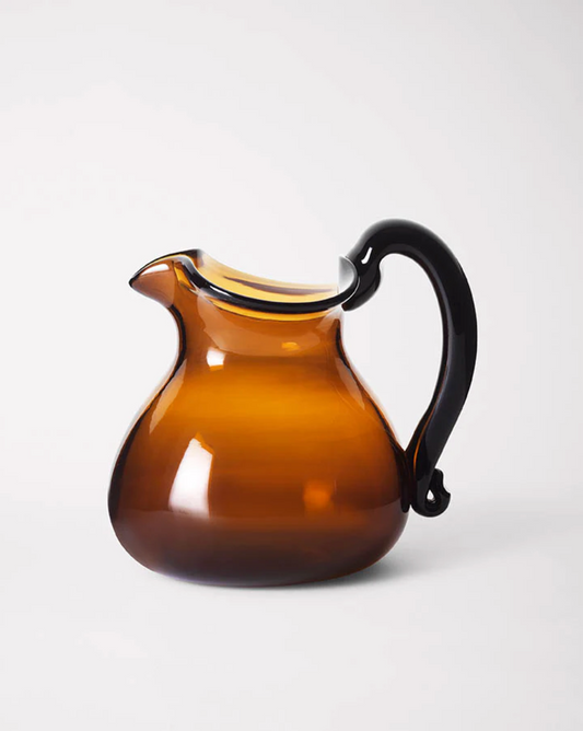 Mouth-blown glass jug • Helle Mardahl • Bon Bon Jug • Caramel Apple 