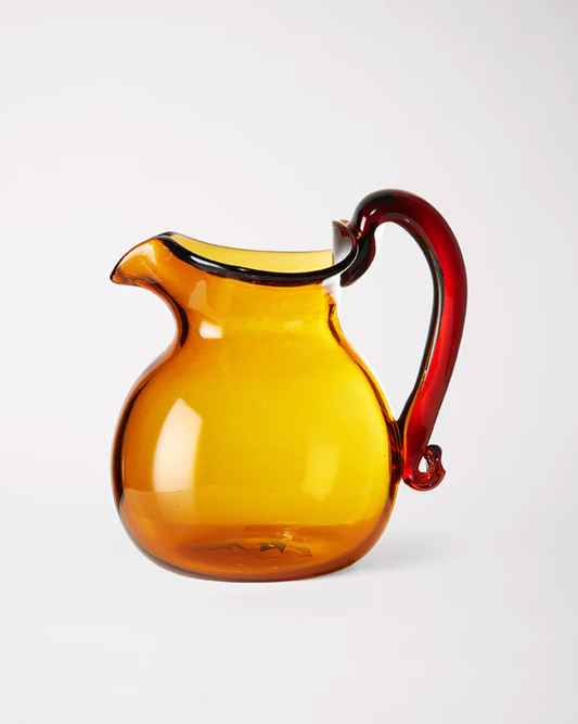 Mouth-blown glass jug • Helle Mardahl • Bon Bon Jug • Caramel Apple 