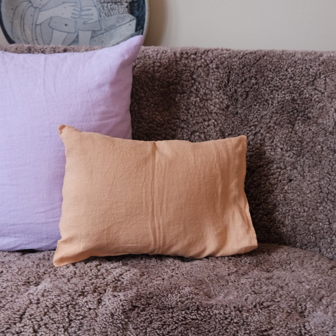 Pillow spring • Flax • 30x40 • Noisette • Light nut brown